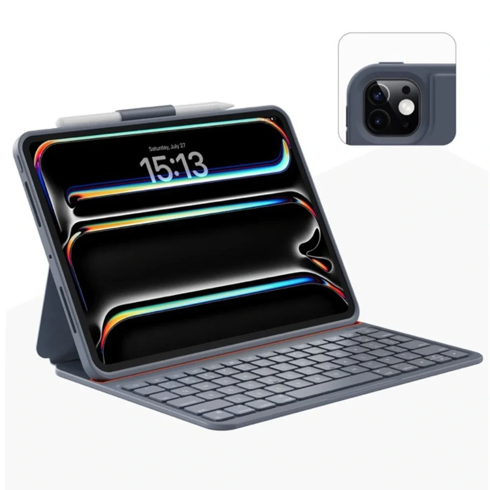 iPad Pro 11” Protective Case w/Stand & Rechargeable Wireless Bluetooth Keyboard